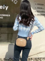 Embroidered Square Bag For Women, With Shoulder Strap - Image 3