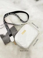 Embroidered Square Bag For Women, With Shoulder Strap - Image 5