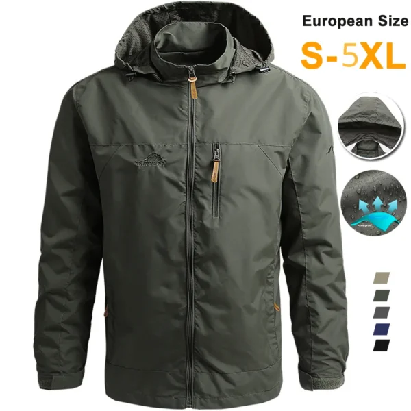 Windbreaker Men Tactical Jacket Waterproof , Diff Size & Color