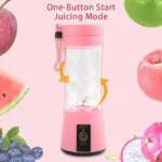 ⁦Mini Portable Blender Electric Fruit Juicer Smoothie⁩ - الصورة ⁦4⁩