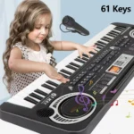 Electronic Piano Keyboard With Microphone For Kids 37/61 Keys