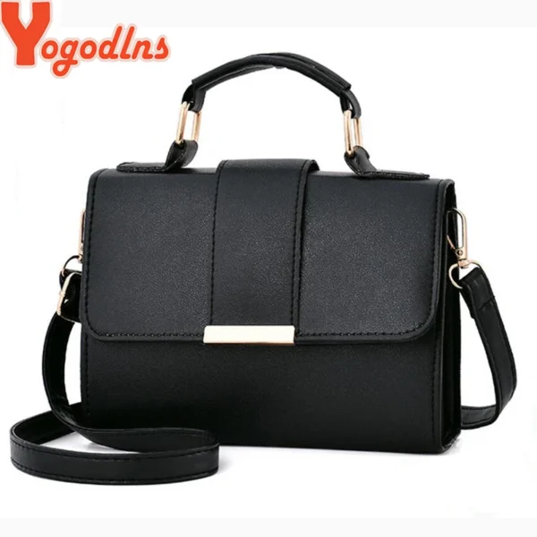 Women's Leather Shoulder Bag - Multi Colors