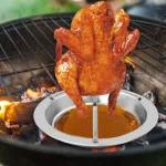 Stainless Steel Chicken Grill - Silver Color<br> - Image 3