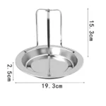Stainless Steel Chicken Grill - Silver Color<br> - Image 5