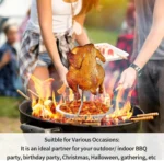 Stainless Steel Chicken Grill - Silver Color<br> - Image 6