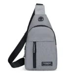Small crossbody bag for men - grey<br>