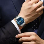 POEDAGAR Men's Luxury Watch Waterproof Luminous Metal Bracelets - Image 5