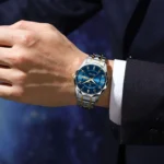 POEDAGAR Men's Luxury Watch Waterproof Luminous Metal Bracelets - Image 6