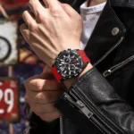 POEDAGAR Men's Sport Illuminated Waterproof Watch - Silicone Bracelets - Image 5
