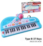 Electronic Piano Keyboard With Microphone For Kids 37/61 Keys - Image 7