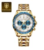 POEDAGAR Luxury Sports Watch Men Quartz Waterproof Luminous Date Stainless Steel - Image 10