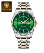 POEDAGAR Men's Luxury Watch Waterproof Luminous Metal Bracelets - Image 12