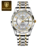 POEDAGAR Men's Luxury Watch Waterproof Luminous Metal Bracelets - Image 10