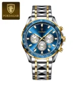 POEDAGAR Luxury Sports Watch Men Quartz Waterproof Luminous Date Stainless Steel - Image 12