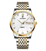 POEDAGAR Luxury Mens Watch Luminous Waterproof Unique Striped Stainless - Image 11