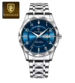 POEDAGAR Men's Luxury Watch Waterproof Luminous Metal Bracelets - Image 8