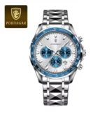 POEDAGAR Luxury Sports Watch Men Quartz Waterproof Luminous Date Stainless Steel - Image 17