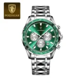 POEDAGAR Luxury Sports Watch Men Quartz Waterproof Luminous Date Stainless Steel - Image 18